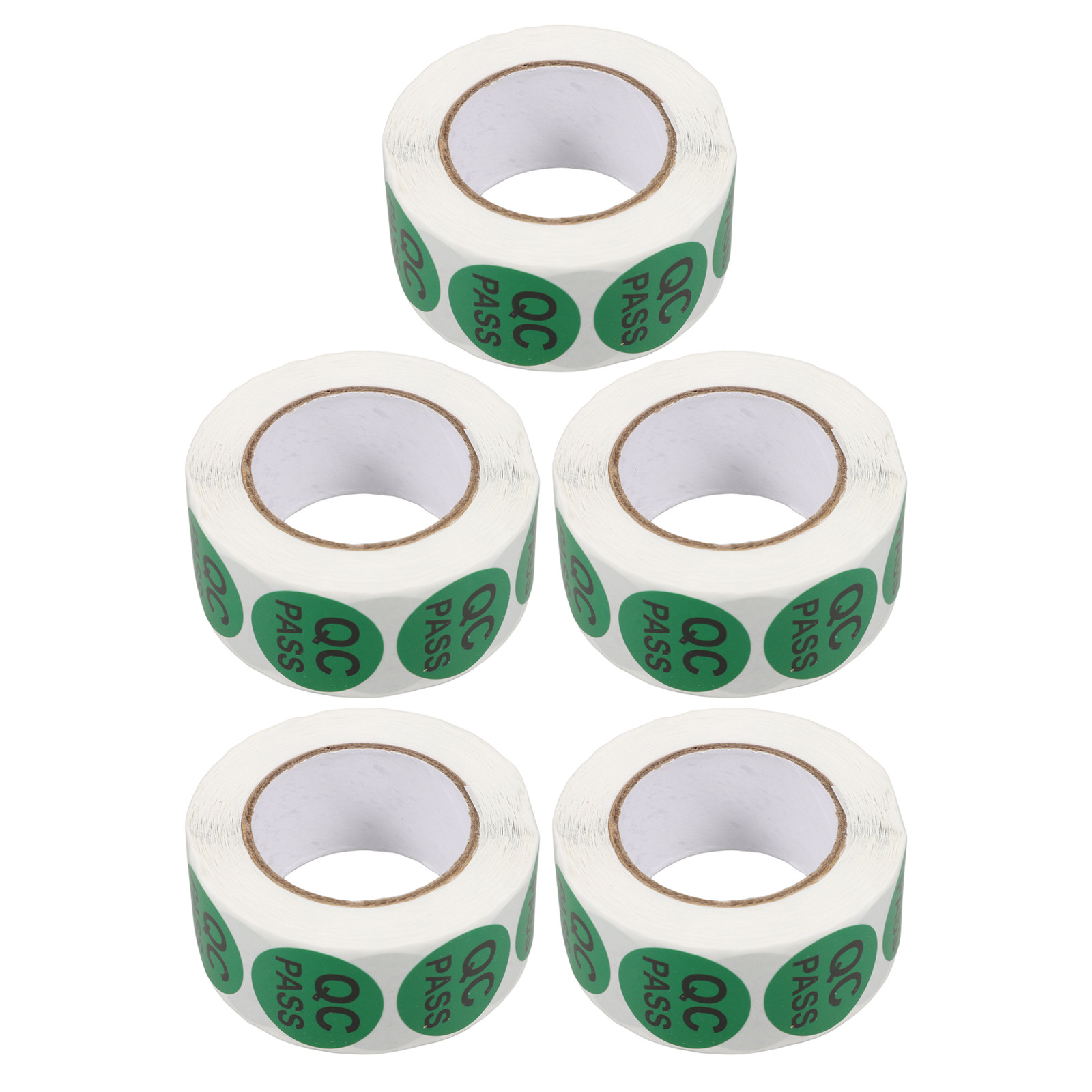5 Rolls Quality Control Sticke - Sticker Label Roll ulasan dan harga
