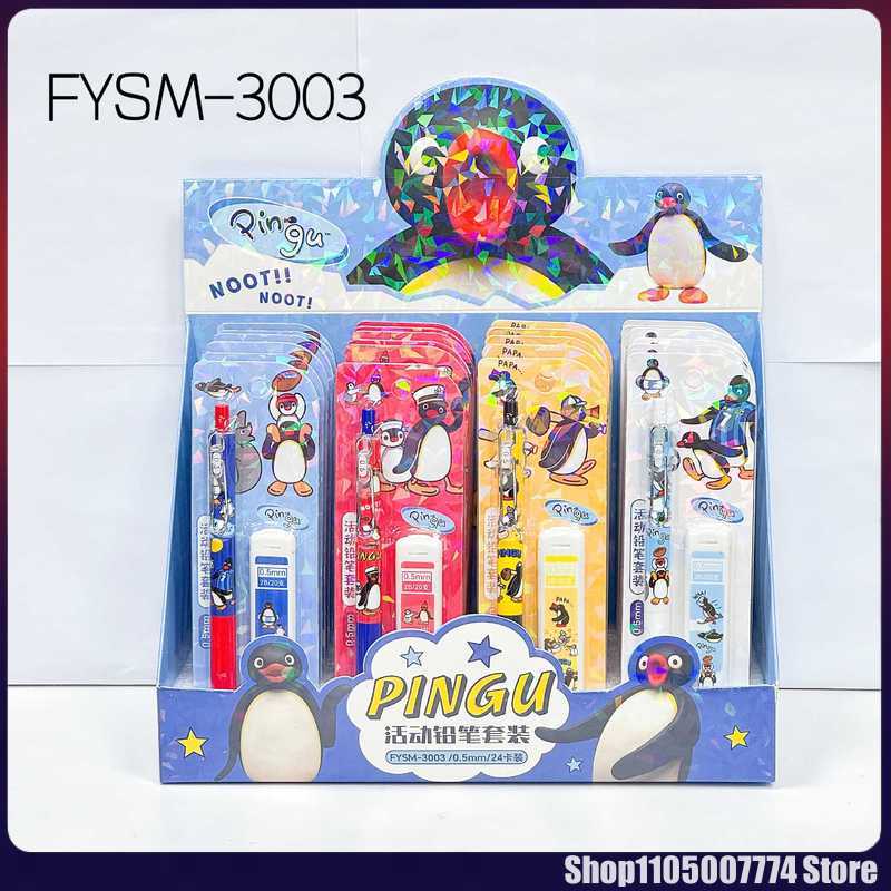 4/24pcs Kawaii Pingu Mechanica - Stationery Supplier ulasan dan harga