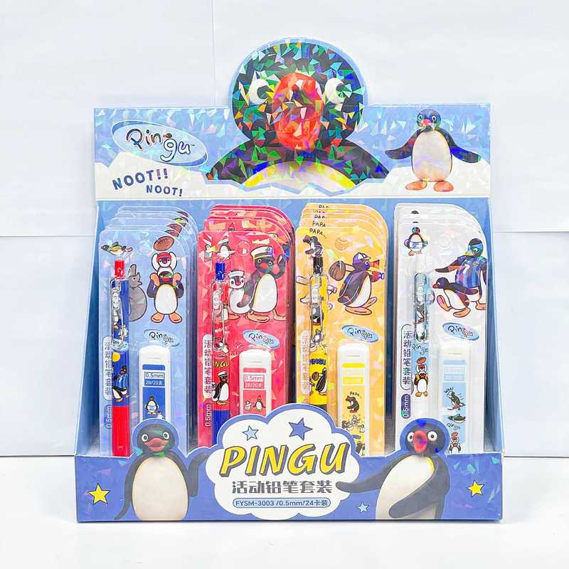 4/24pcs Kawaii Pingu Mechanica - Stationery Supplier ulasan dan harga