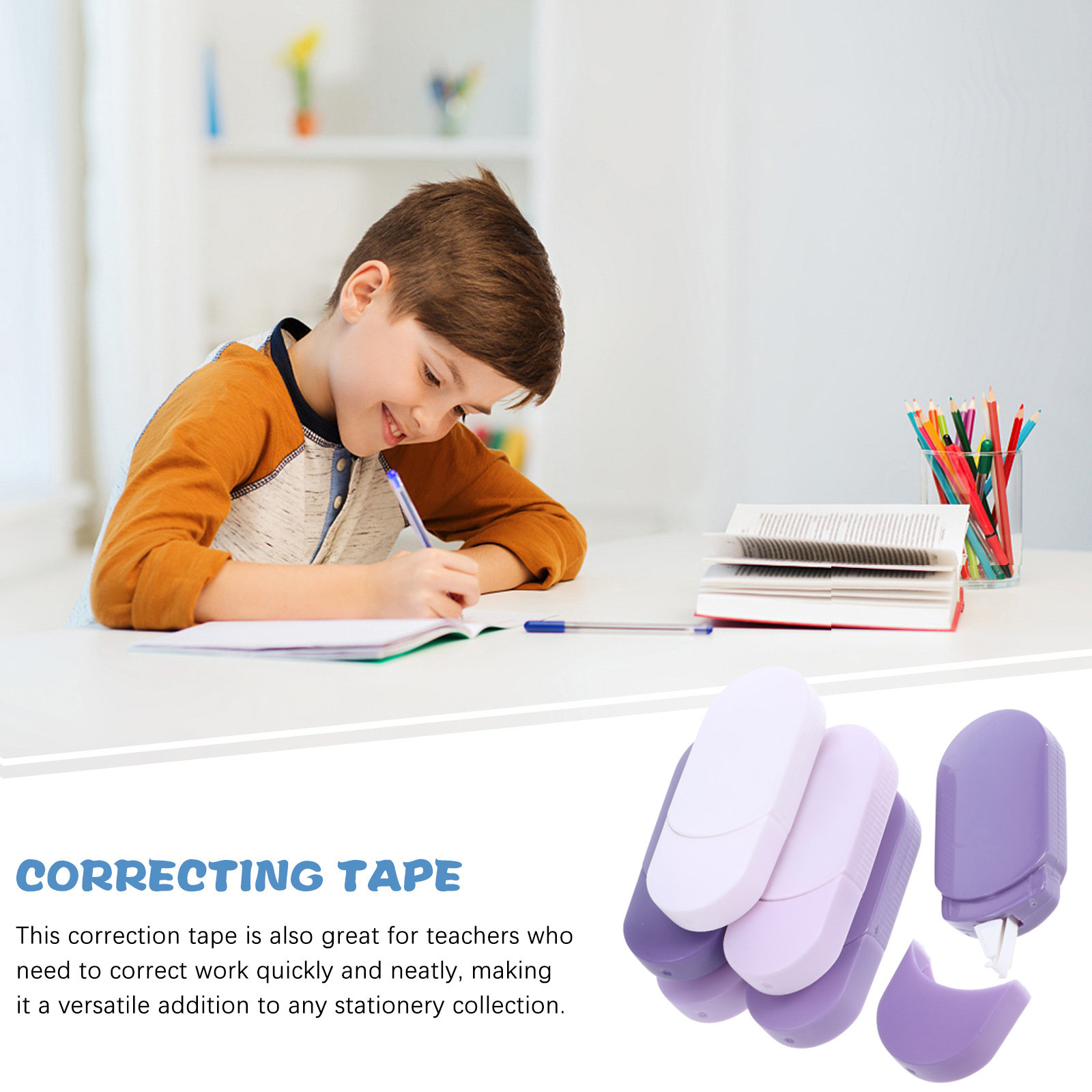 6PCS Correction Tape White Sch - Correction Tape Roller ulasan dan harga